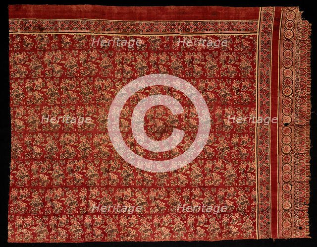 Fragment of Mawa' or Ma'a (Sacred Heirloom Textile), India, late 14th or 15th century. Creator: Unknown.