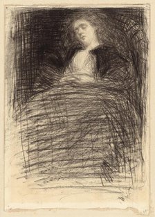 Sleeping Woman, c. 1863. Creator: James Abbott McNeill Whistler.