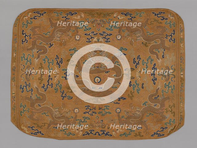 Cushion Cover, China, Qing dynasty (1644-1911), 1720/50. Creator: Unknown.