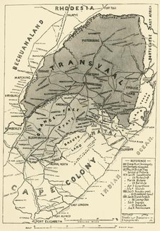 'Map of the Boer Republics', 1900. Creator: Unknown.