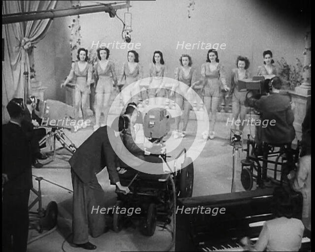 A Scene Being Filmed at the BBC, 1936. Creator: British Pathe Ltd.