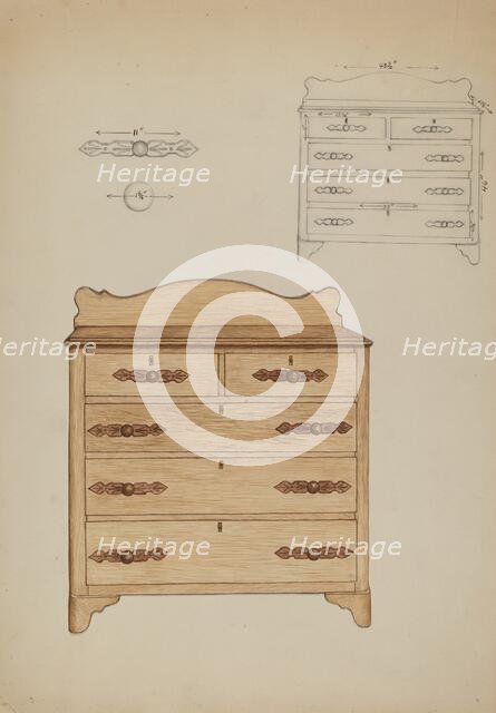 Dresser, 1937. Creator: Ethel Dougan.