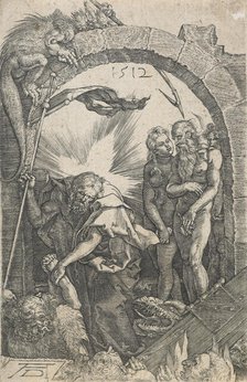 Harrowing of Hell  (Reverse copy after Albrecht Dürer's 'Harrowing of Hell'..., after 1512. Creator: Unknown.