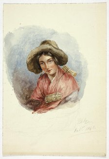Portrait of Peasant Woman, October 1840. Creator: Elizabeth Murray.