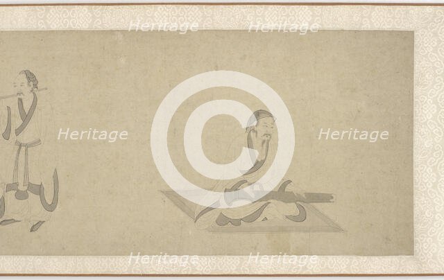 Scenes from the Life of Tao Yuanming (part 2), Ming dynasty, 1368-1644. Creator: Unknown.