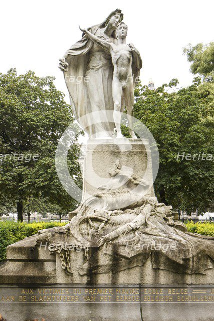 Memorial Place Jean Jacobs, Brussels, Belgium, 1906), c2014-2017. Artist: Alan John Ainsworth.