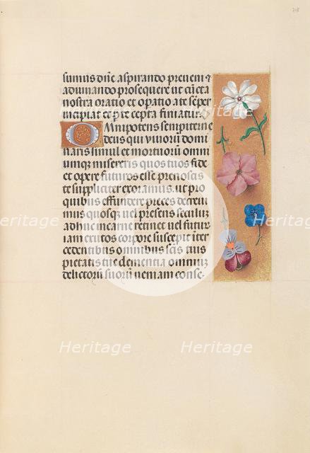 Hours of Queen Isabella the Catholic, Queen of Spain: Fol. 218r, c. 1500. Creator: Master of the First Prayerbook of Maximillian (Flemish, c. 1444-1519); Associates, and.