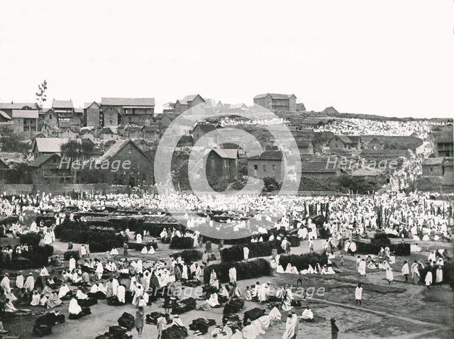 The Market Place, Antananarivo, Madagascar, 1895.   Creator: Colonel Stewart.