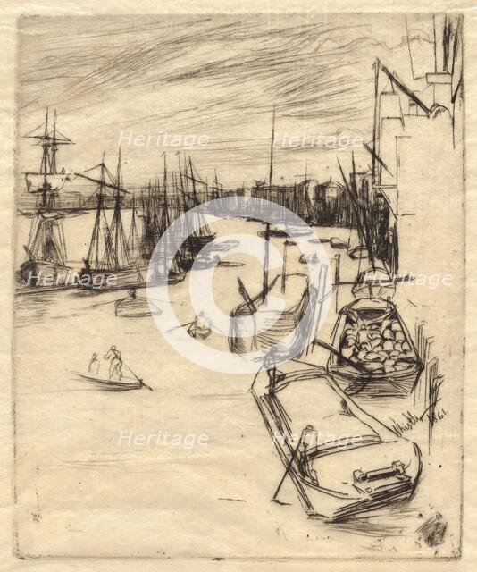 The Little Rotherhithe, 1861. Creator: James Abbott McNeill Whistler.