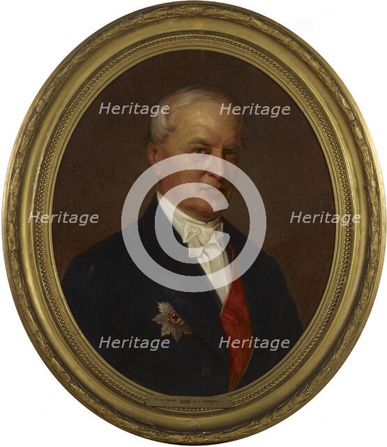 Portrait of Privy Councillor Robert von Trapp, 1871. Creator: Erik Johan Lofgren.