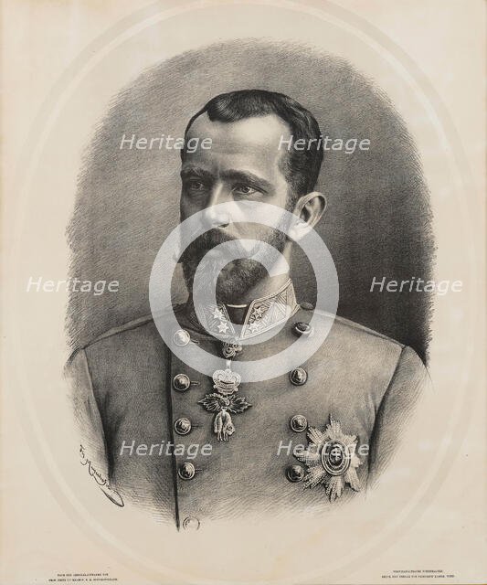 Rudolf, Crown Prince of Austria (1858-1889), ca 1885. Creator: Mayerhofer, Theodor (1855-1941).