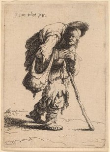 Beggar Carrying a Woman on His Back, 1632. Creator: Jan Georg van Vliet.