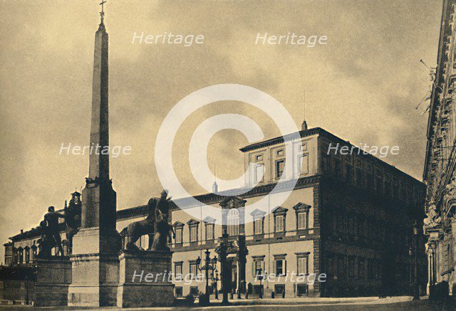 'Roma - The Quirinal Palace and Fountain', 1910.  Artist: Unknown.