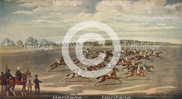 'Epsom Races', 19th century. Artist: Smart & Hunt.