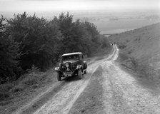 1931 Talbot 75 2276 cc competing in a Talbot CC trial. Artist: Bill Brunell.