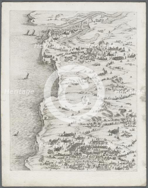 The Siege of La Rochelle: Plate 5, 1628-1630. Creator: Jacques Callot (French, 1592-1635), assistant of.
