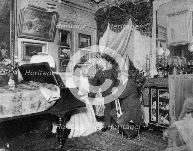 Stephane Mallarme, French poet and critic, c1890s. Artist: Unknown