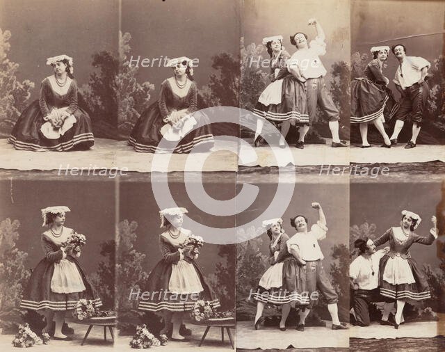 Eugénie Schlosser et Coralli, 1863. Creator: André-Adolphe-Eugène Disdéri.