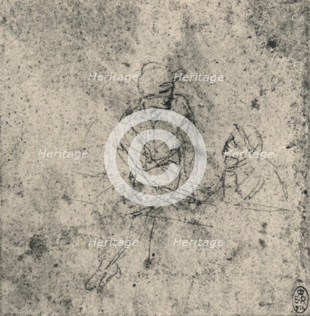 'Two Figures in Conversation', c1480 (1945). Artist: Leonardo da Vinci.