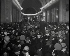 Crowd Gathering in Germany, 1930s. Creator: British Pathe Ltd.