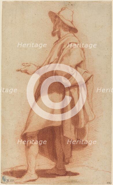 Standing Man Wearing a Cloak and Hat, c. 1602. Creator: Matteo Rosselli.