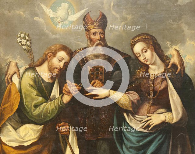 The Marriage of the Virgin (Desposorios del la Virgen) (image 5 of 5), 1668. Creator: Pedro Ramirez de Contreras.
