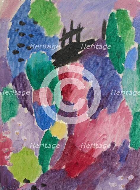 Red Path, St. Prex, 1915. Creator: Alexei Jawlensky.