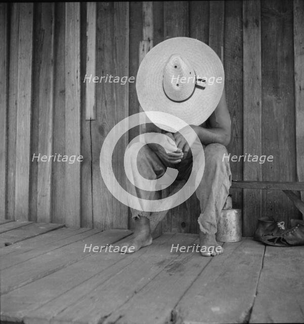 Turpentine worker, DuPont, Georgia, 1937. Creator: Dorothea Lange.