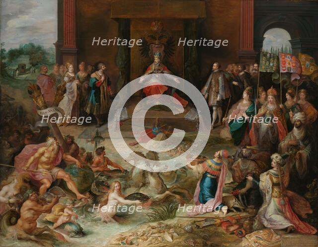 Allegory on the Abdication of Emperor Charles v in Brussels, c.1635-c.1640. Creator: Frans Francken II.