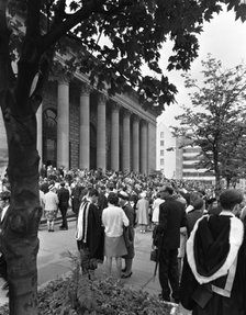 University graduates outside Sheffield City Hall, South Yorkshire, 1967.  Artist: Michael Walters