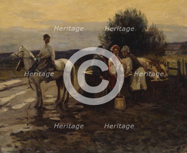 Rivals. Artist: Pimonenko, Nikolai Kornilovich (1862-1912)