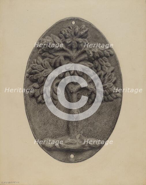 Firemark, 1935/1942. Creator: Milton Grubstein.