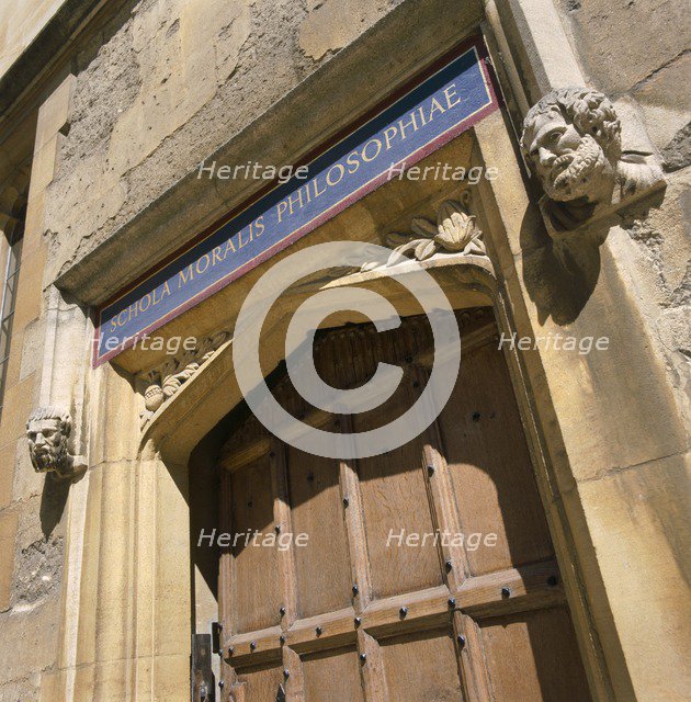 Doorway of the Bodleian Library, Oxford, Oxfordshire, c2000s(?). Artist: Historic England Staff Photographer.