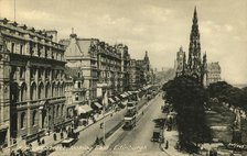 'Princes Street Looking East, Edinburgh', c1920s. Creator: Unknown.