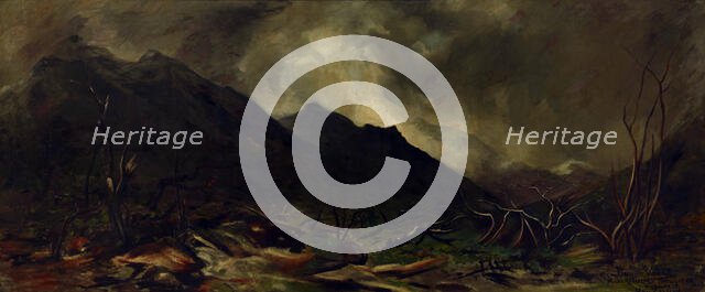 Mount Rolleston, Otira Gorge, West Coast, New Zealand,  c1911. Creator: Petrus van der Velden.