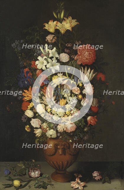 Still Life with a Vase of Flowers, 1620. Creator: Ambrosius Bosschaert the Elder.