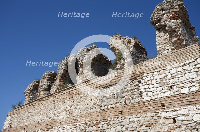 Byzantine fortifications, Nikopolis, Greece. Artist: Samuel Magal
