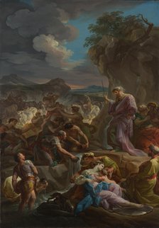 Moses striking the Rock, 1744. Artist: Giaquinto, Corrado (1703-1766)