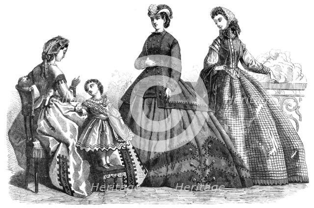 Paris fashions for October, 1864. Creator: Unknown.