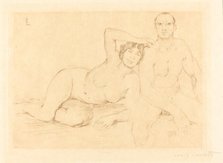 Zwei Menschen (Two Nudes), 1908. Creator: Lovis Corinth.