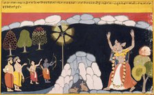 Rama Destroys the Ogress Tadaka, 1700-1725. Creator: Unknown.