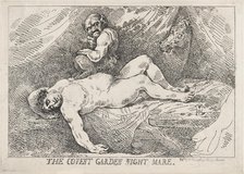 The Covent Garden Night Mare, April 20, 1784., April 20, 1784. Creator: Thomas Rowlandson.