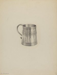 Silver Mug, c. 1936. Creator: Leo Drozdoff.