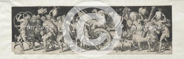 Combats and Triumphs No. 2: Triumphant March. Creator: Etienne Delaune (French, 1518/19-c. 1583).