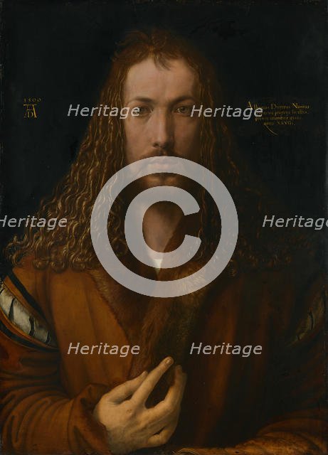 Self-Portrait in a Fur Skirt, 1500. Creator: Dürer, Albrecht (1471-1528).