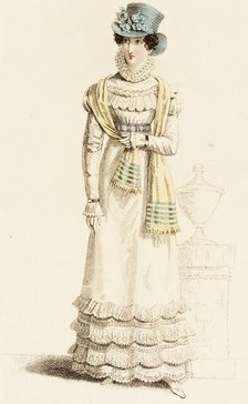 Fashion Plate (Parisian Walking Dress), c1824. Creator: Unknown.