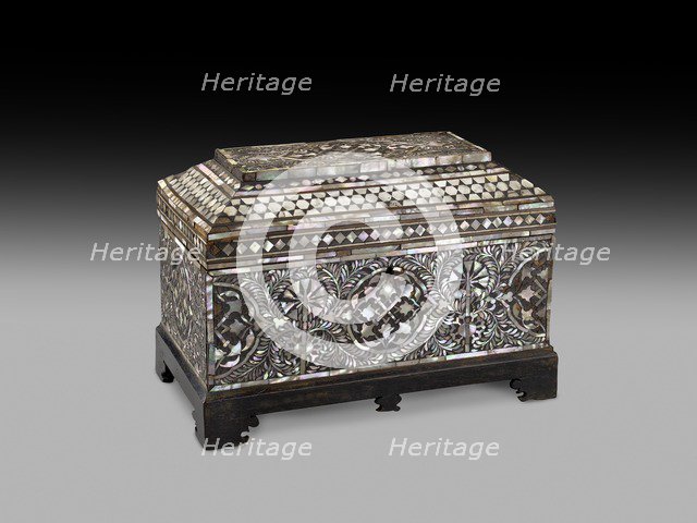 Casket with geometric and foliate decoration, 1590-1600. Artist: Unknown.