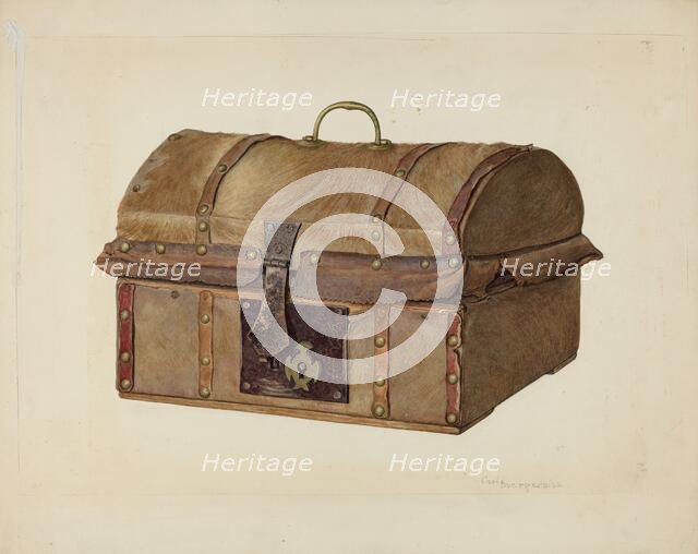 Miniature Chest, 1939. Creator: Carl Buergerniss.