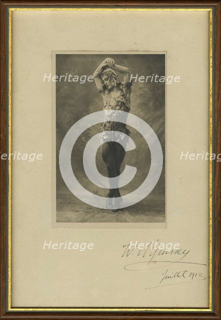 Vaslav Nijinsky in the Ballet Le Spectre de la Rose, 1911.