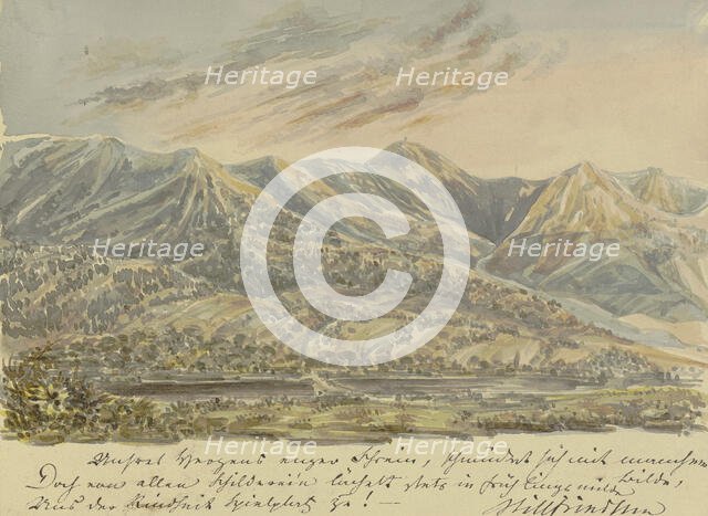 High mountain range, 19th century. Creator: Unknown.